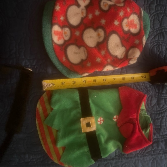 Other - Snowman Pet Outfit Set - Red and Green